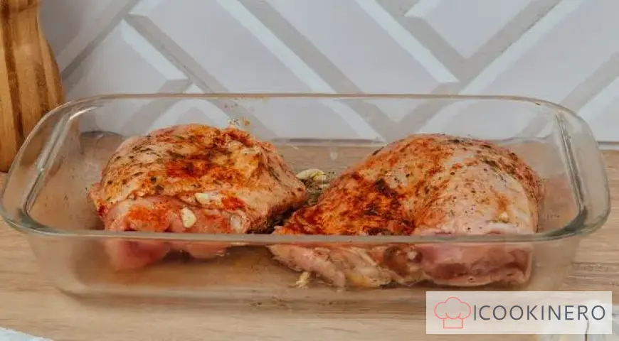 Chicken thighs with cheese