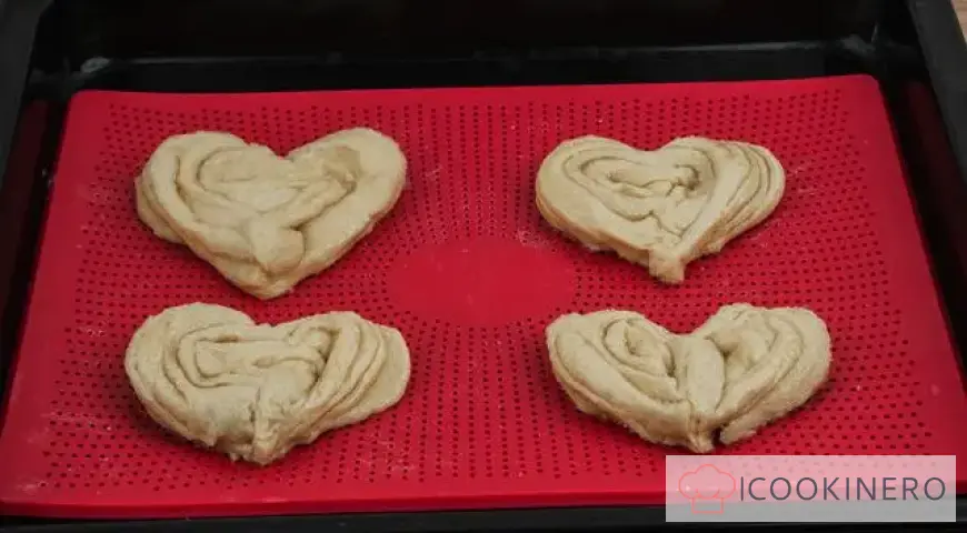 Sugar Heart Buns from Ready-Made Dough