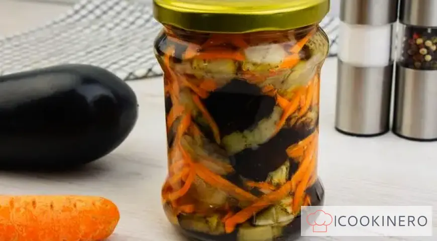 Eggplant with carrots for the winter