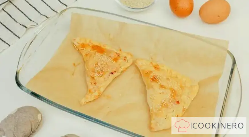 Puff pastry with sausage