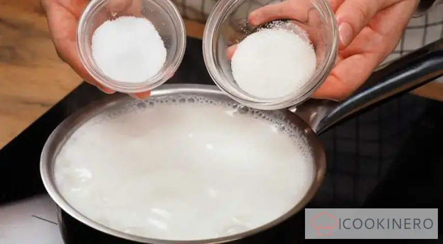 Rice porridge with milk