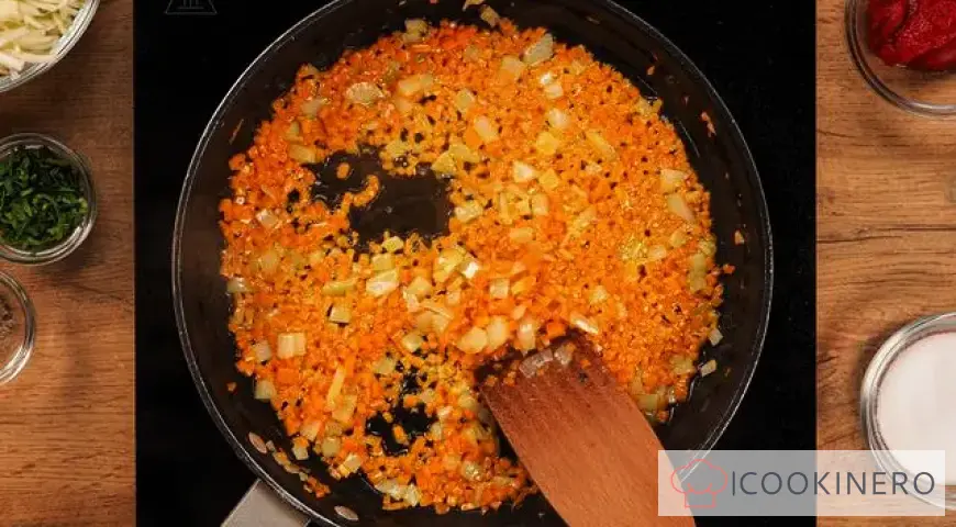 Repollo con champiñones