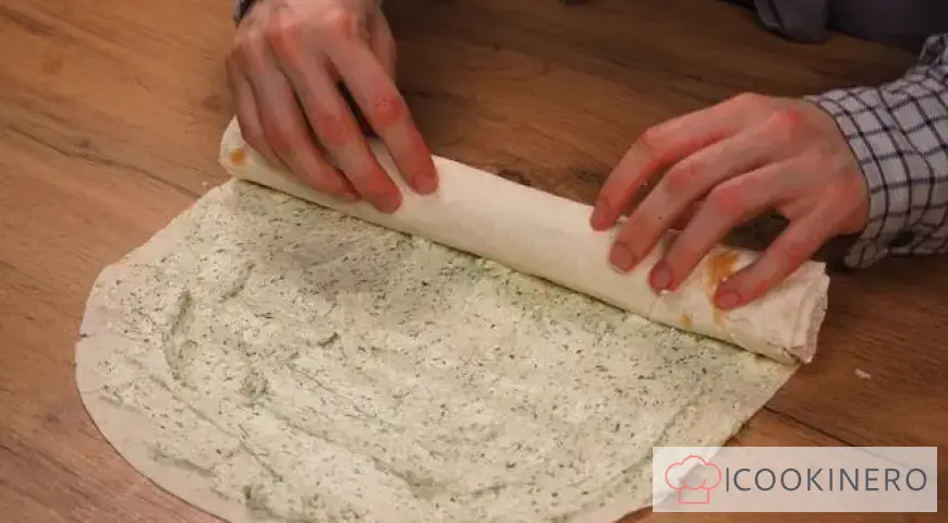 Lavash roll with cheese