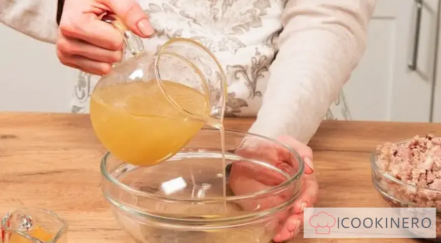 Sausage from a knuckle in a bottle