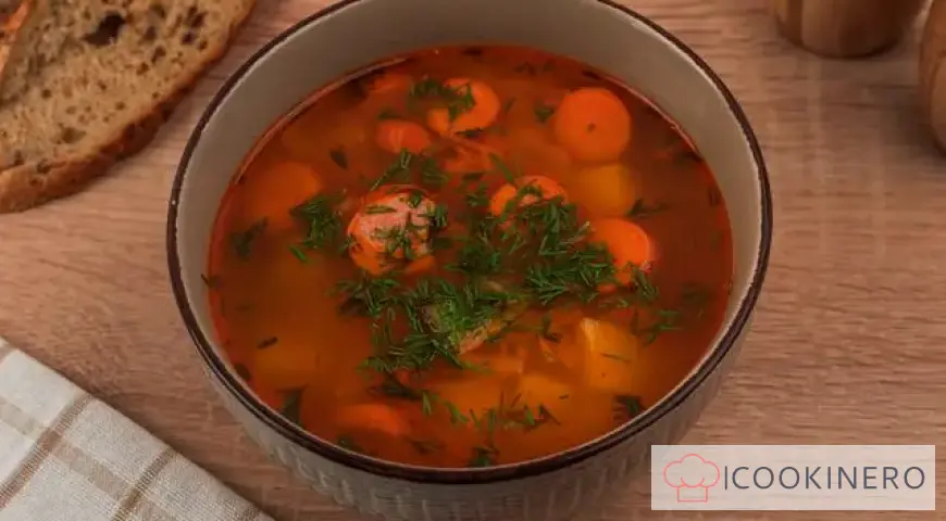 Sausage and Vermicelli Soup