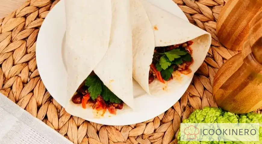 Burrito vegetariano con fagioli rossi