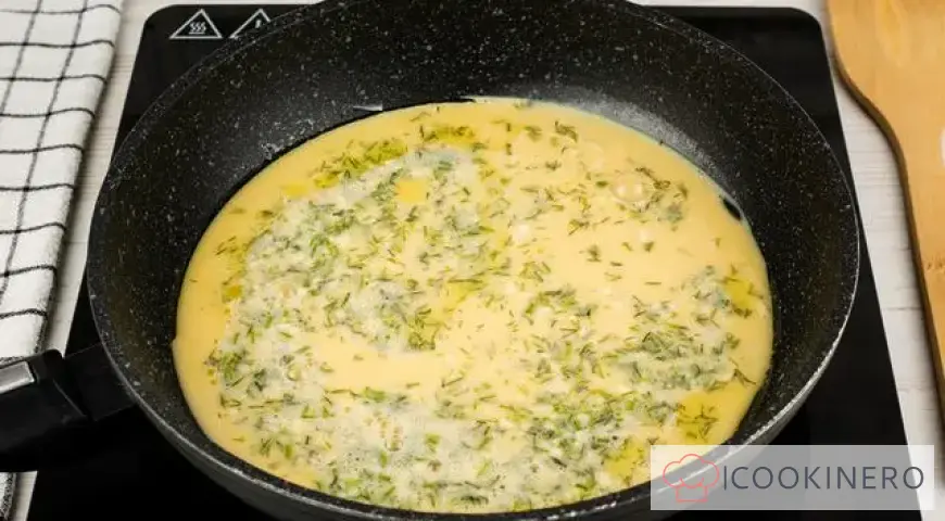 Tortilla con tomates cherry y queso