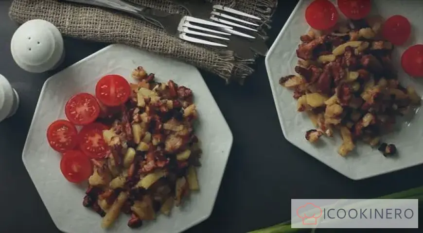 Chanterelles with potatoes