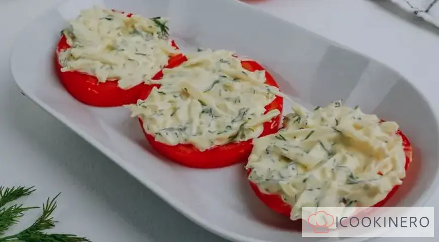 Tomates con mayonesa