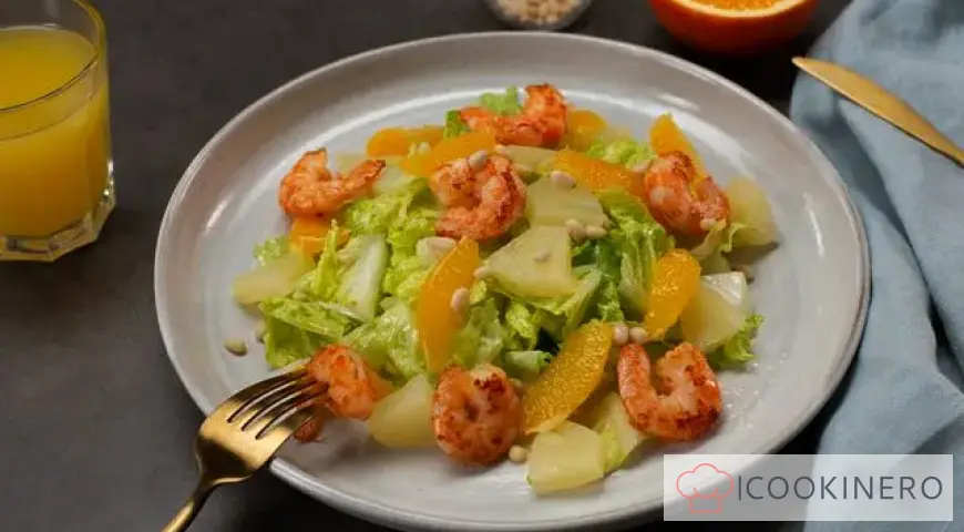 Salade d'ananas et de crevettes
