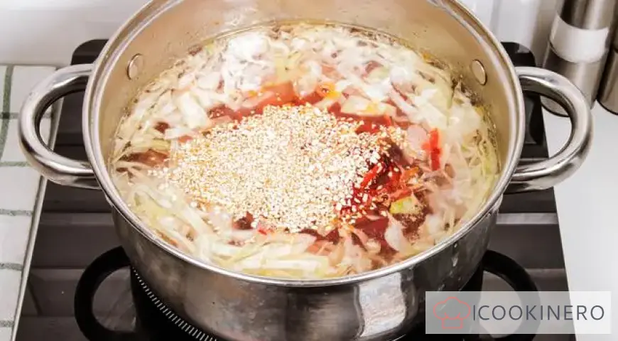 Borscht with cabbage