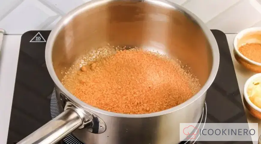 Sponge canape with mascarpone and blueberries