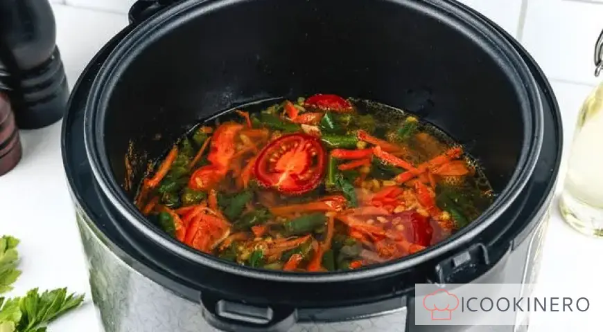 Bulgur con verdure in multicooker