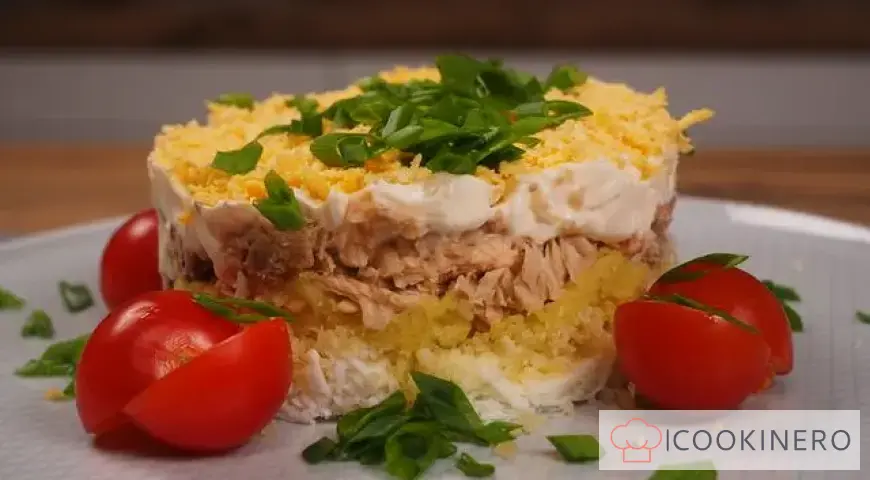 "Mimosa" con salmone rosa in scatola