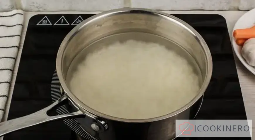 Georgian bean soup with vegetables and rice