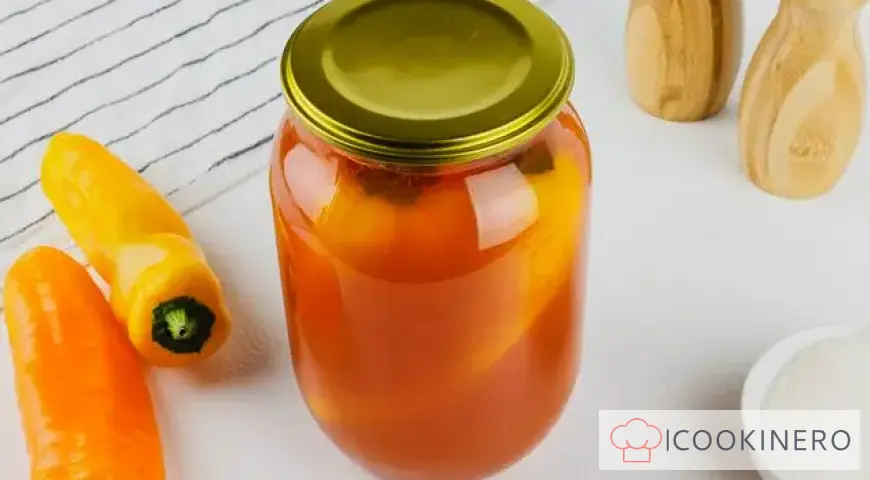 Bulgarian pepper for the winter whole