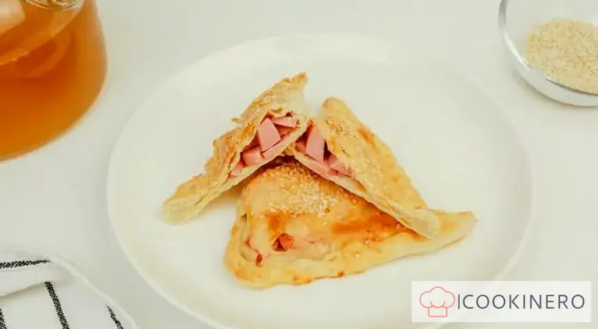 Puff pastry with sausage