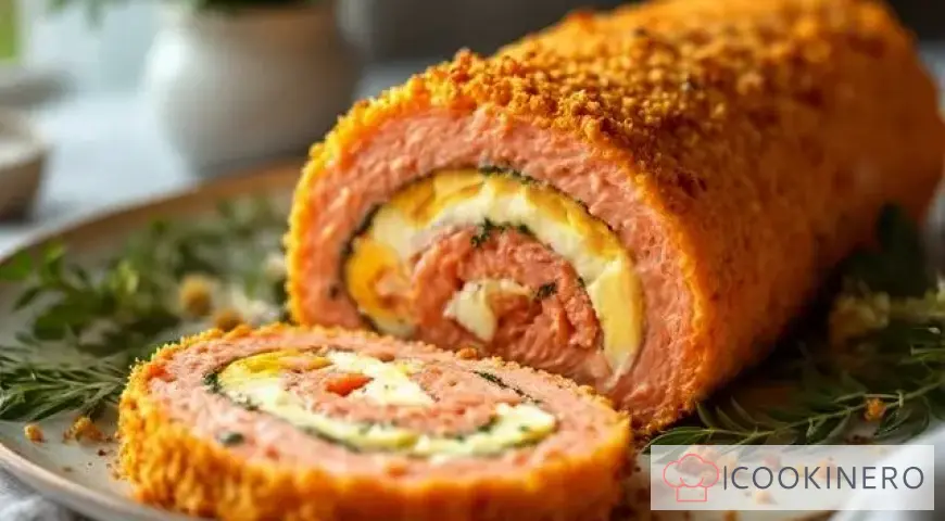 Healthy fish mince roll