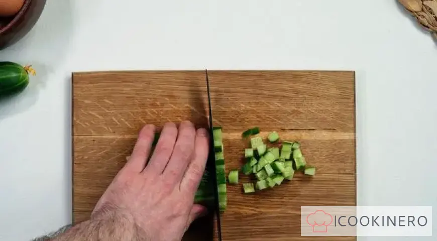 Krabbensalat mit Gurke