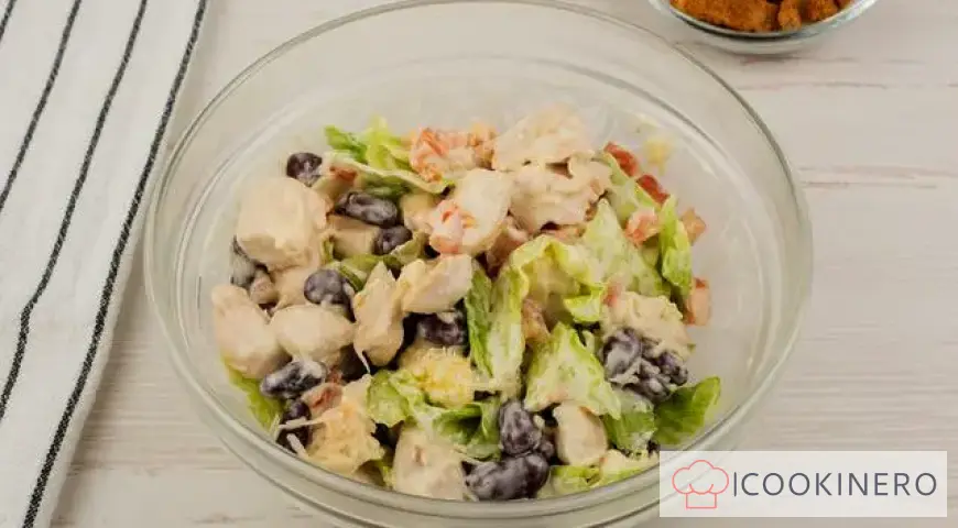 Salad with chicken breast
