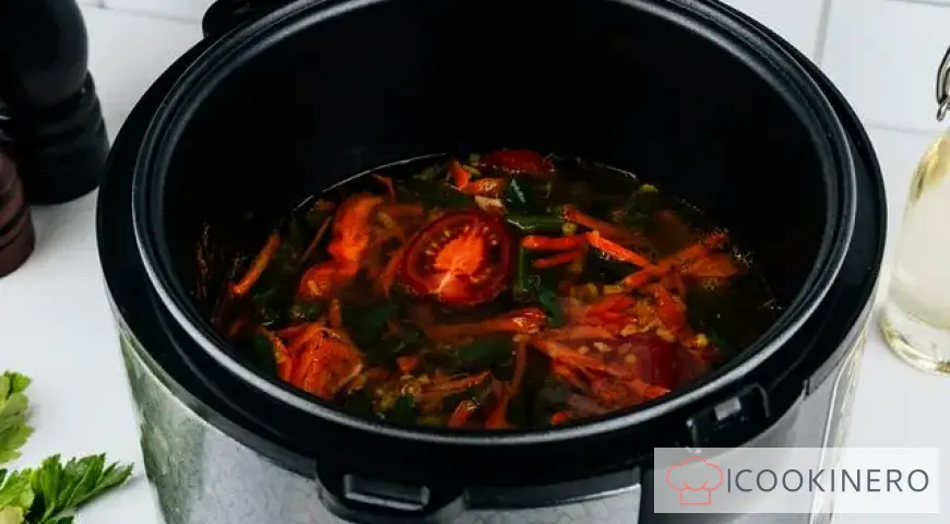 Bulgur con pollo in pentola a cottura lenta