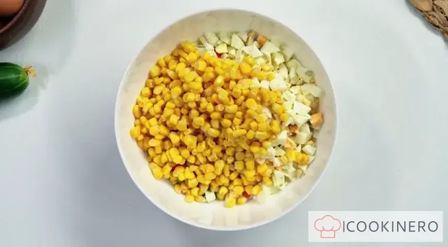 Krabbensalat mit Gurke