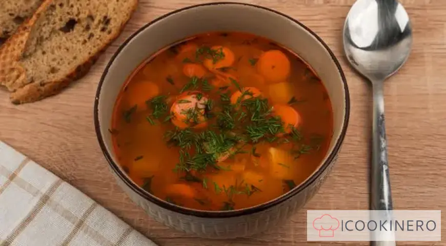 Sausage and Vermicelli Soup