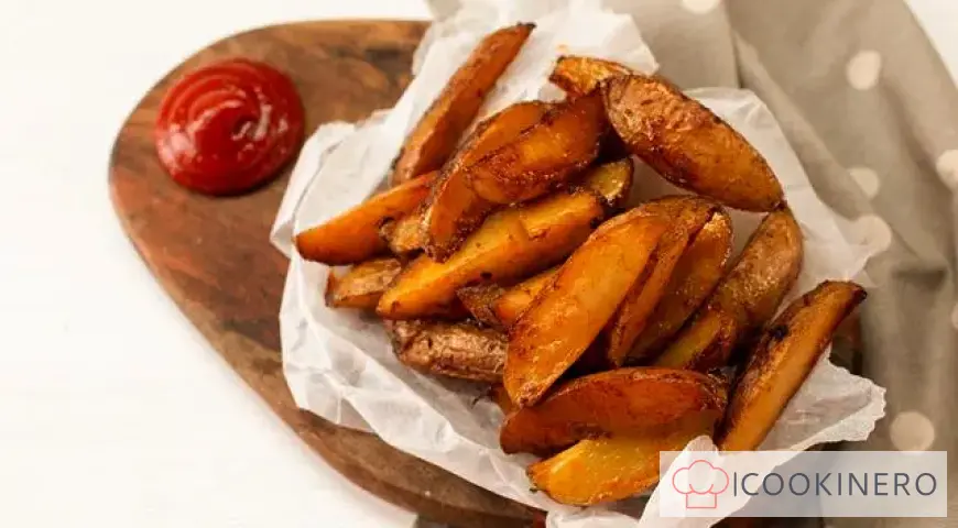 Patatas al horno con salsa de soja