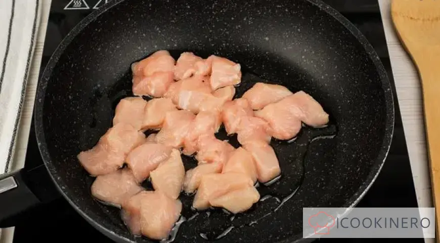 Salad with chicken breast