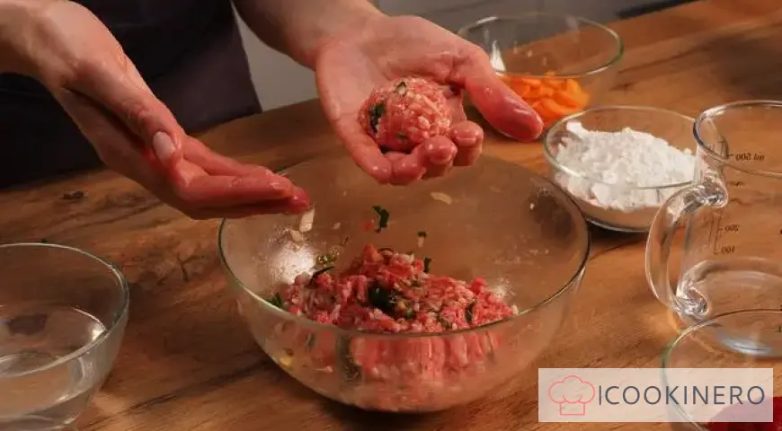 Meatballs in a frying pan