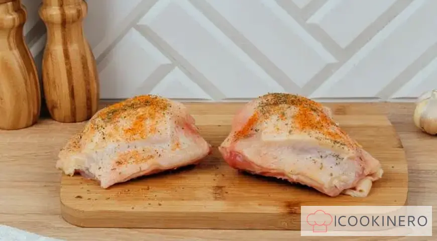 Chicken thighs with cheese