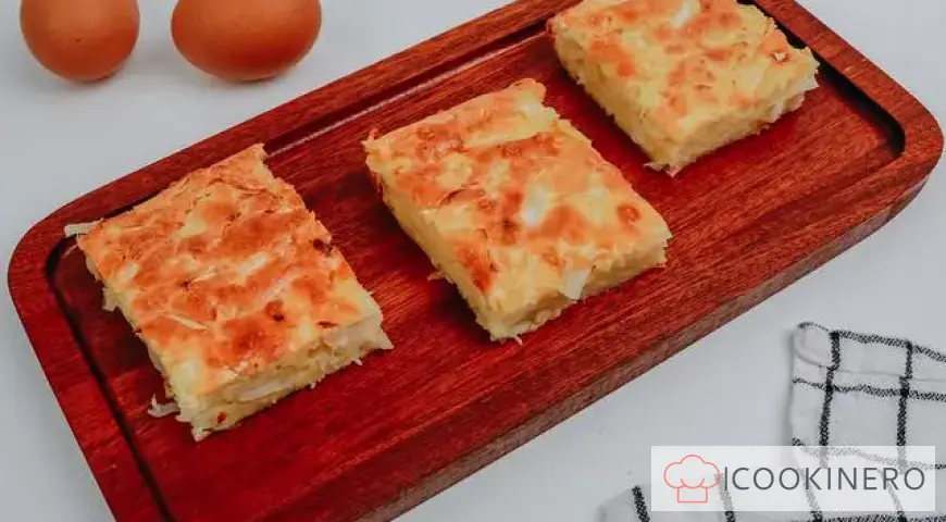 Cabbage pie with mayonnaise