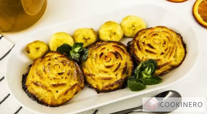 Cottage cheese and banana casserole