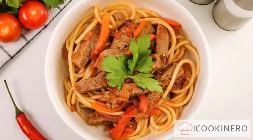 Spaghetti à la viande
