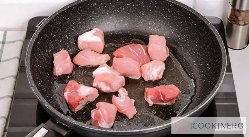 Pearl barley with meat