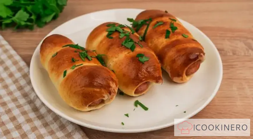 Salsicce in impasto su kefir