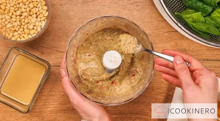 Salad with falafel and hummus