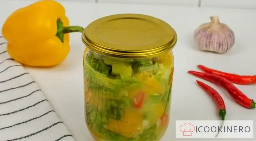 Spicy zucchini salad for the winter