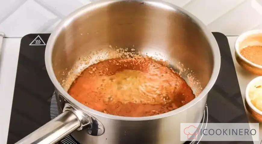 Sponge canape with mascarpone and blueberries
