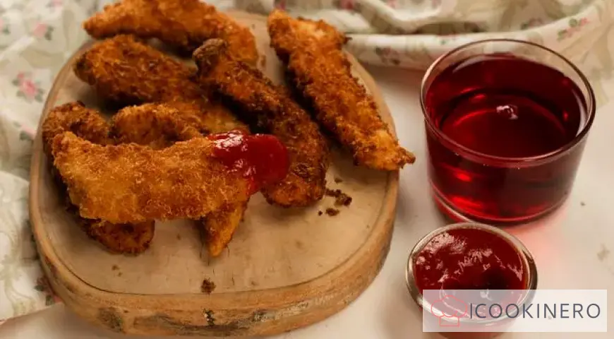 Nuggets de poulet en croûte de craquelins