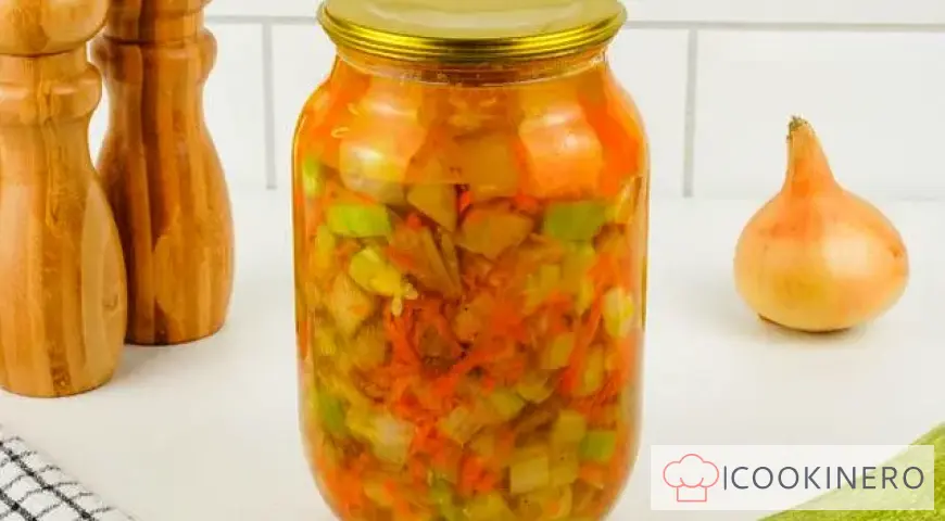 Courgettes aux aubergines pour l'hiver