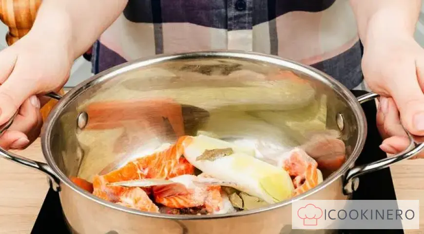 Finnish fish soup with salmon