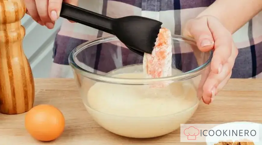 Salmone in pastella di maionese