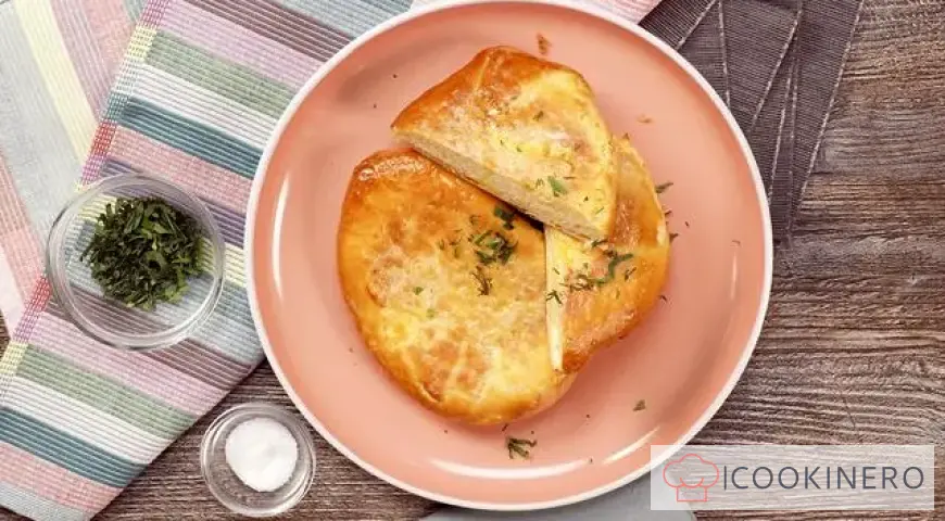 Khachapuri with Adyghe cheese