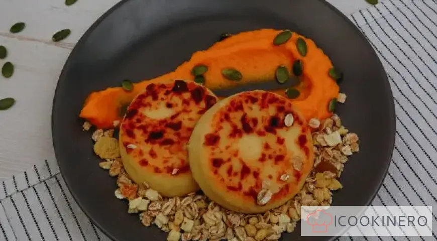 Cheesecake con purea di zucca