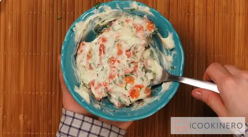 Lavash roll with red fish