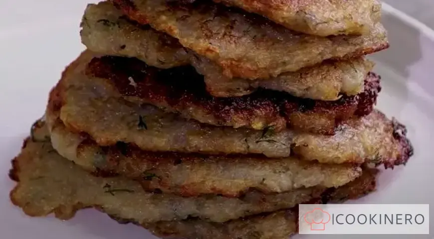 Golden potato pancakes