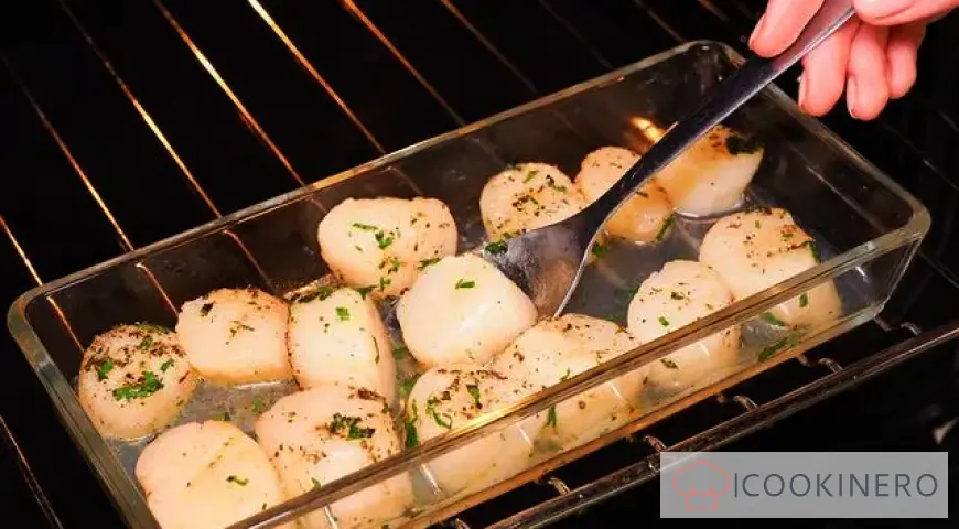 Scallops in the oven