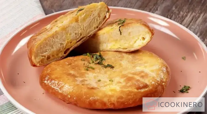Khachapuri with Adyghe cheese