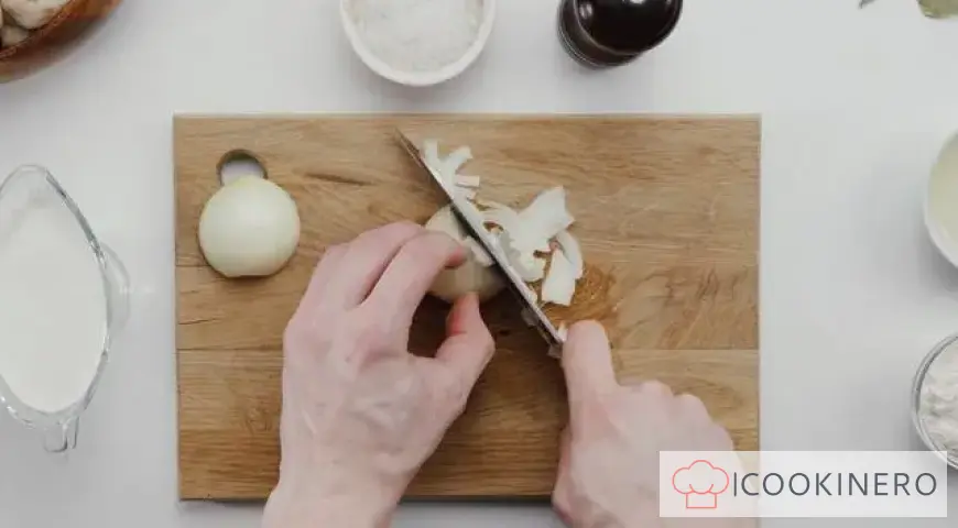 Stroganoff de ternera con champiñones y nata